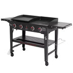 Royal Gourmet 4-Burner Propane Grill & Griddle 48000 BTU Combo Grill GD405ATG Black