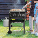 Royal Gourmet 2-Burner Flat Top Griddle 30000 BTU Gas Grill GB2000NTG Black