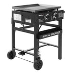 Royal Gourmet 2-Burner Flat Top Griddle 30000 BTU Gas Grill GB2000NTG Black