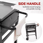 Royal Gourmet 2-Burner Flat Top Griddle 30000 BTU Gas Grill GB2000NTG Black