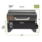 Fumoir et barbecue à granulés portable Cuisinart CPG-256 gris et noir