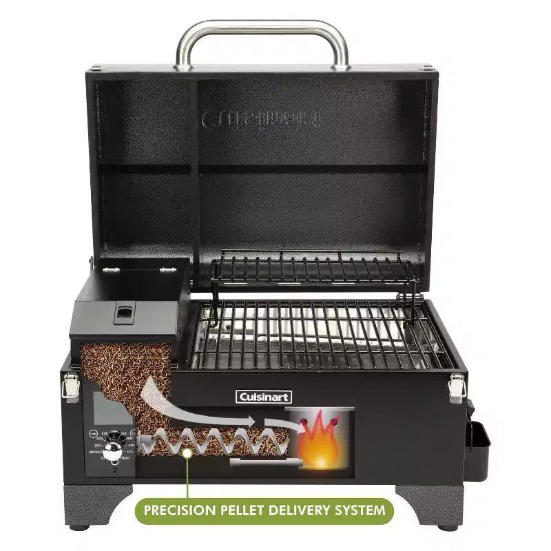 Fumoir et barbecue à granulés portable Cuisinart CPG-256 gris et noir