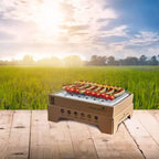 CasusGrill Barbecue jetable 2 utilisations EV0100-ENG-100-02 Marron