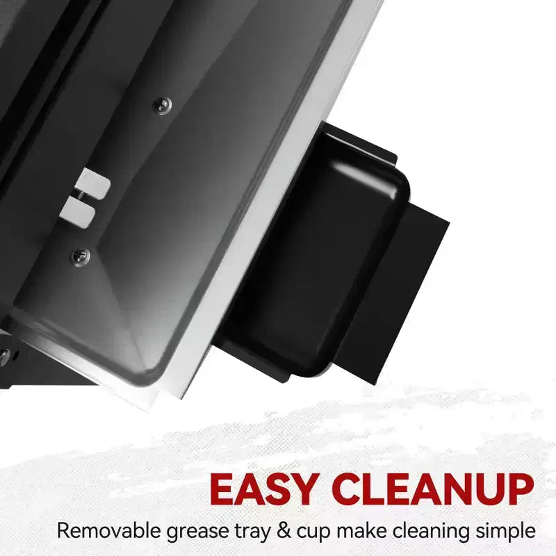 Royal Gourmet Gril combo portable à dessus plat 4 brûleurs 48000 BTU GD401TG Noir