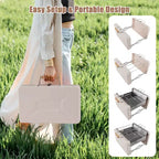 WELLFOR Barbecue portable au charbon de bois 15" W-11412 Beige