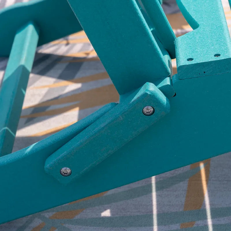 Outdoor Folding Adirondack Chair Patio Chair with Cup Holder