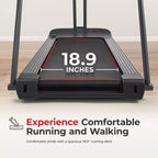 Tapis de course large Sunny Health & Fitness Endurance Cardio avec mains courantes et Bluetooth