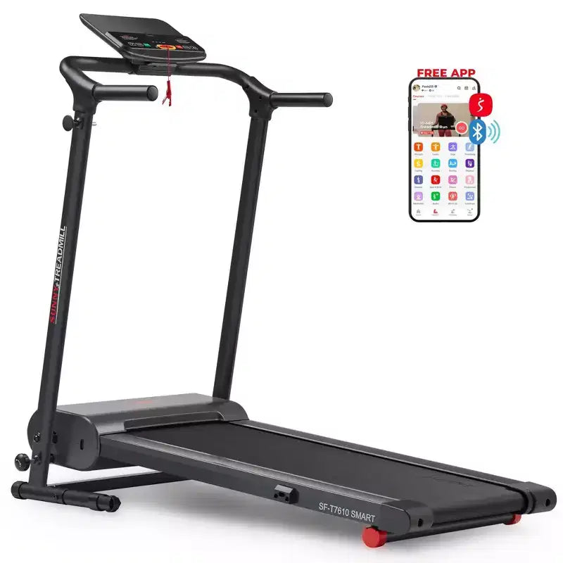 Sunny Health & Fitness Easy Assembly Non-Powered Folding Treadmill
