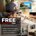 Tapis roulant électrique interactif et fin Sunny Health & Fitness