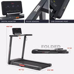 Tapis roulant électrique interactif et fin Sunny Health & Fitness