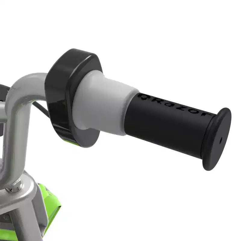 Mini-moto électrique Razor SX350 Dirt Rocket McGrath - Verte : Cadre en acier, moteur 250 W