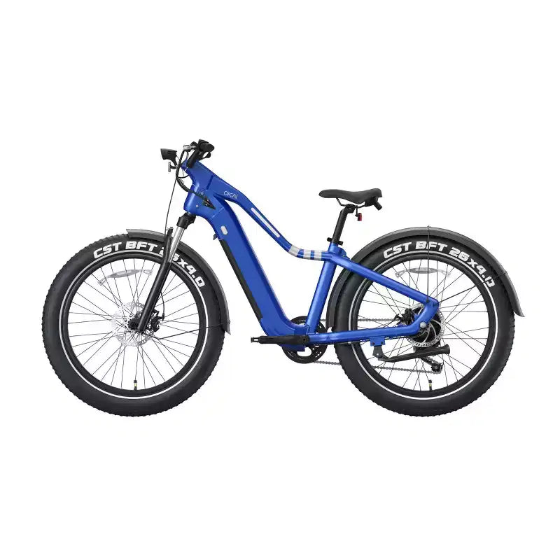 OKAI Ranger 26" Step Over Electric Mountain Bike - Mariner Blue