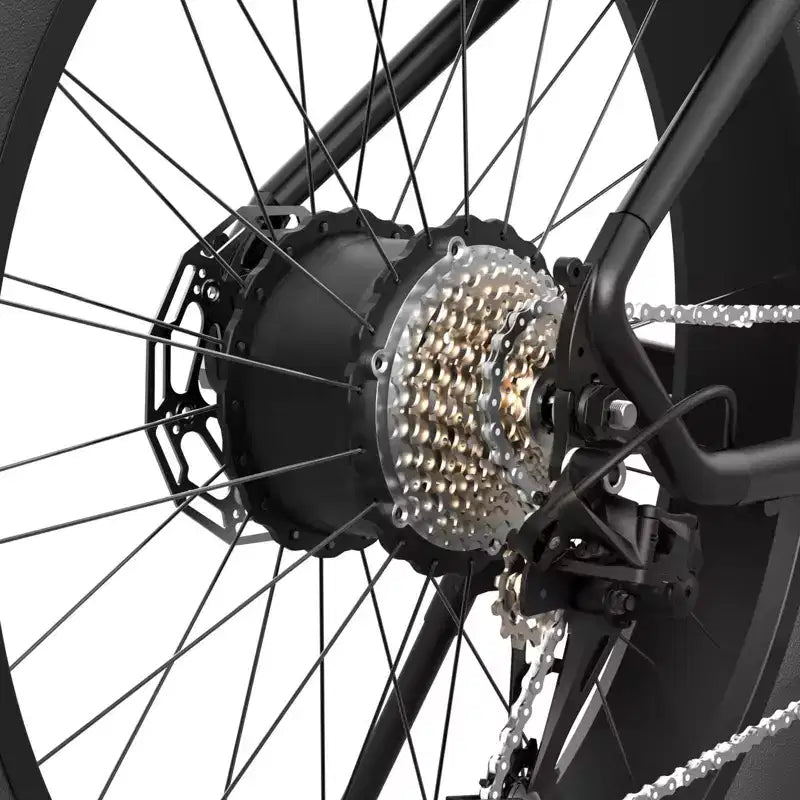 Hiboy Adult P6 26" Step-Over Electric Mountain Bike - Black