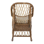 Bayside Curvilinear Rattan Cushioned Dining Chair by East at Main - 22x23x39