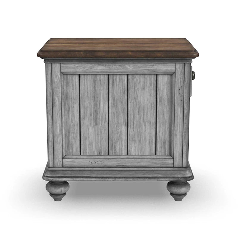 Plymouth Brown Wood Chairside Table by Flexsteel - 16 x 23 x 23