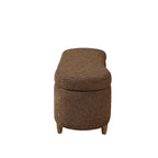 INK+IVY Bailey Taupe Boucle Flip Top Storage Bench