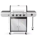 R.W. FLAME 42,000 BTU Propane BBQ Gas Grill  Enamel Grates, Removable Grease Tray, Perfect for Outdoor Cooking, Camping, Backyard, Patio & Deck