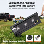 WARMOUNTS 32 Foldable Gas Griddle BBQ Grill Perfect for Outdoor Gathering