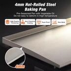 WARMOUNTS 32 Foldable Gas Griddle BBQ Grill Perfect for Outdoor Gathering