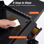 WARMOUNTS 23 Portable Gas Griddle BBQ Grill Perfect for Outdoor Gathering