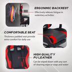 BestMassage Gaming Chair Office Computer Desk Chair Computer Chair with Footrest & Lumbar Support