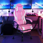 BestMassage Gaming Chair Office Computer Desk Chair Computer Chair with Footrest & Lumbar Support