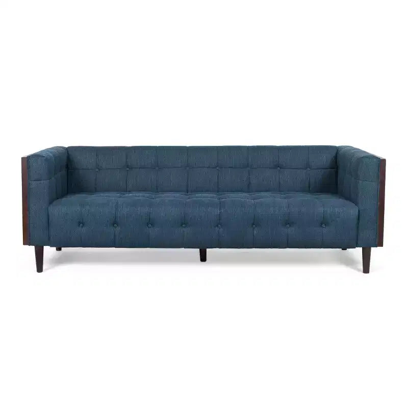 GDFStudio Croton Contemporary 89.75 Fabric/Boucle Tufted 3 Seater Sofa