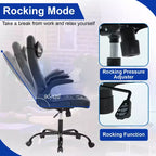 Chaise de bureau BestMassage Chaise de jeu Chaise de bureau d'ordinateur avec support lombaire et appui-tête réglable et chaise de joueur en cuir PU pour adultes