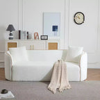 Christopher Knight Home Lindsay Elegance 82 Curved 3-Seater Boucle Sofa