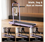 Tapis de course cardiotraining DeerRun A6 Plus, inclinaison de 5 %, vitesse réglable jusqu'à 12 km/h, 136 kg