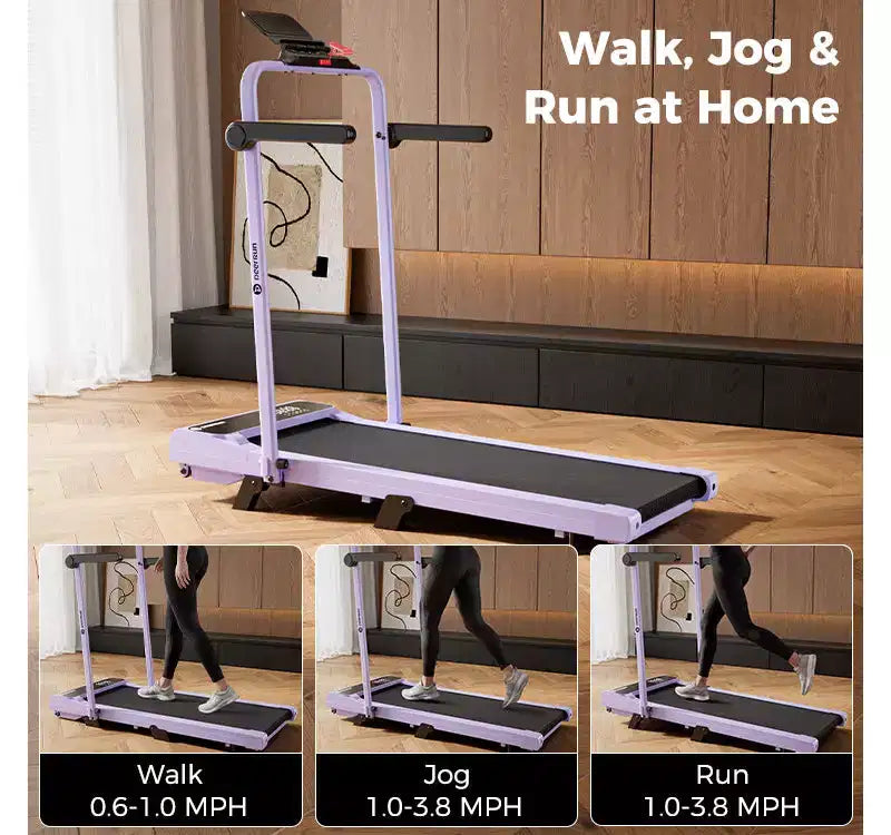 Tapis de course cardiotraining DeerRun A6 Plus, inclinaison de 5 %, vitesse réglable jusqu'à 12 km/h, 136 kg