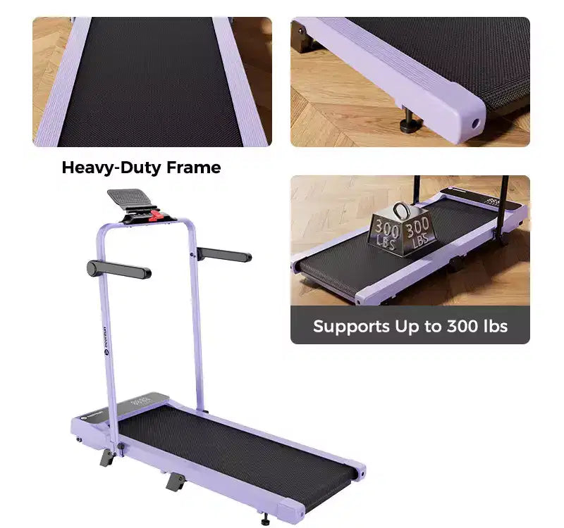 Tapis de course cardiotraining DeerRun A6 Plus, inclinaison de 5 %, vitesse réglable jusqu'à 12 km/h, 136 kg