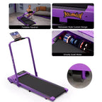 Tapis de course pliable intelligent DeerRun A5 Édition Limitée Toile d'araignée violette | Le cadeau parfait pour la santé de la famille