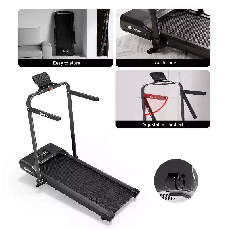 Tapis de course pliable intelligent DeerRun A5 Édition Limitée Toile d'araignée violette | Le cadeau parfait pour la santé de la famille