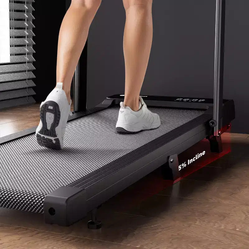 DeerRun A6 Plus 2026 Nouveau Tapis de course pliable 2-en-1 avec inclinaison de 5 %, Bluetooth et télécommande