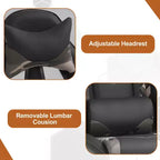 BestMassage Fauteuil de bureau gamer Racing avec fonction massage, soutien lombaire, en cuir PU pour adulte