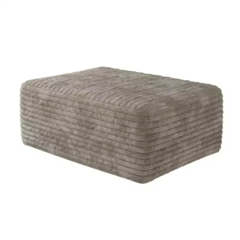 1 piece-37.40Sofa ottoman ,No Assembly Required,Camel(Plush Corduroy Fabric)