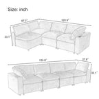Storage, USB, Wireless Charging Sofa with Bluetooth Speaker, for Living Room/Apartment