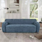 Minimalist Compression Sofa, Curved Design, 3-Seater Casual Sofa for Living Rooms, Bedrooms, and Apartments