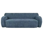 Minimalist Compression Sofa, Curved Design, 3-Seater Casual Sofa for Living Rooms, Bedrooms, and Apartments