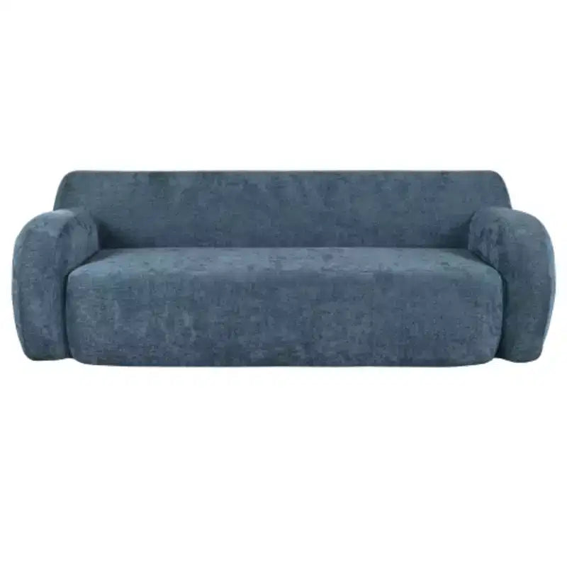 Minimalist Compression Sofa, Curved Design, 3-Seater Casual Sofa for Living Rooms, Bedrooms, and Apartments