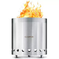 New Stainless Steel Firewood Stove 22 cm Diameter Wood-burning Smokeless Fire Pit Stove