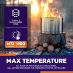 Big size firewood stove 45cm diameter wood burning smokeless fire pit stove