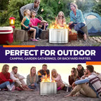 Big size firewood stove 45cm diameter wood burning smokeless fire pit stove