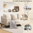 Christopher Knight Home Noxon Canapé 3 places 80 po de largeur rembourré avec coussin décoratif