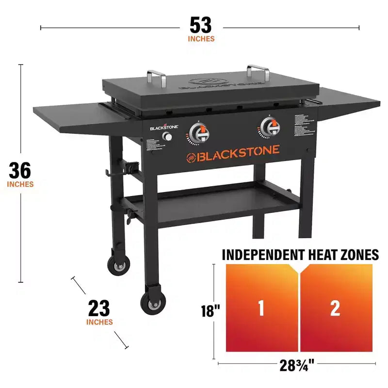 Blackstone 28 Omnivore Griddle w/ Hard Cover, Propane Gas Outdoor Cooking Stove