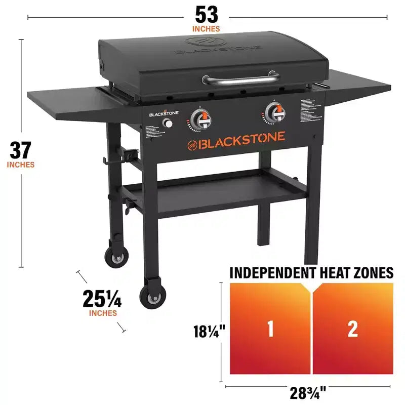 Blackstone 28 Omnivore Griddle w/ Hard Cover, Propane Gas Outdoor Cooking Stove