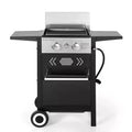 Garden GROTTO 2-Burner Propane BBQ Grill with Cast Iron Griddle - 20,000 BTU for Patio and Backyard