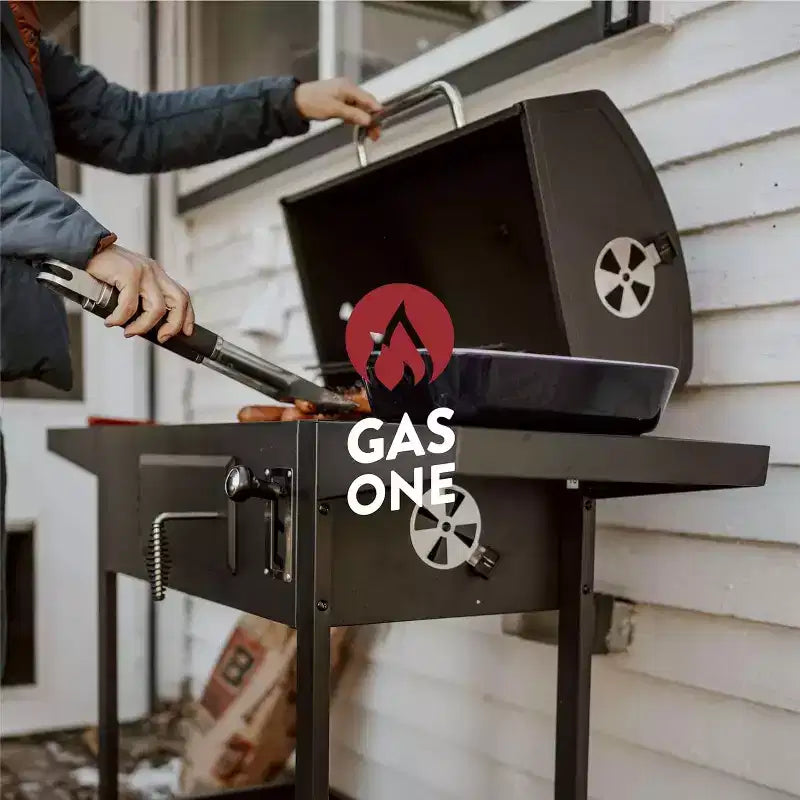 GasOne 24-inch BBQ Charcoal Grill  Charcoal Smoker with Multiple Tier Heat Control for Camping, Picnic, Patio, Backyard Barbecue, Outdoor Cooking