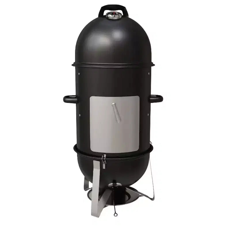 GasOne 18 Inch Heavy Duty Vertical Charcoal Smoker with 1 Access Door Grill Multipurpose Charcoal BBQ Grill Mini Smoker for Outdoor, Camping